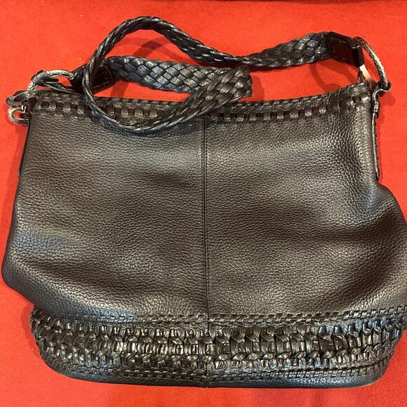 Brighton Black Leather Handbag - Picture 2 of 4